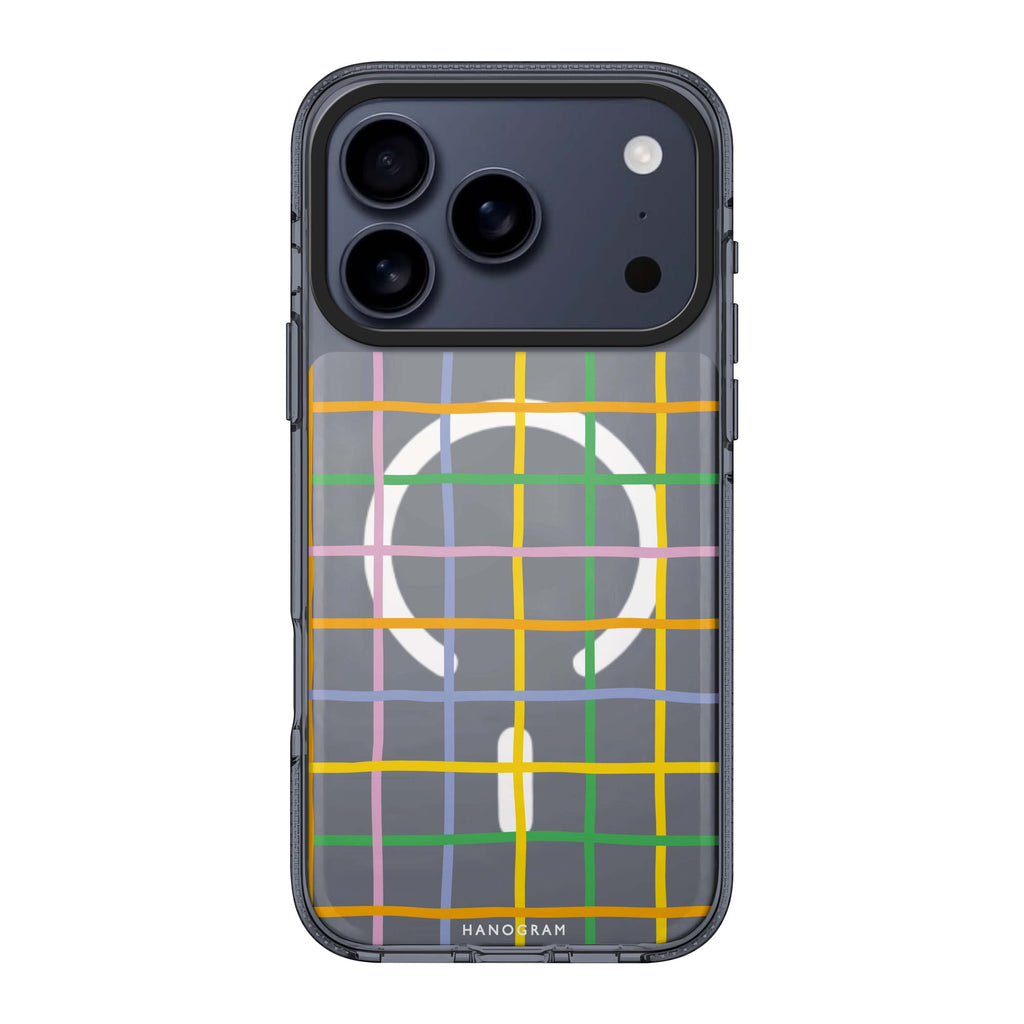 Abstract Doodles Pattern 款式 1 iPhone 17 Pro Max MagSafe 水晶透明保護殼 抽象圖案設計 圖1