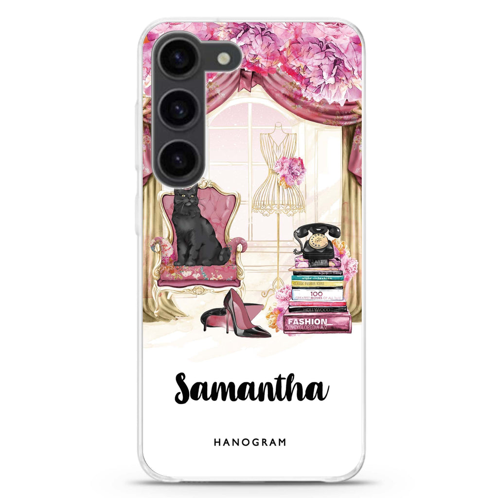 Vintage Fashion Samsung Galaxy 水晶透明保護殼
