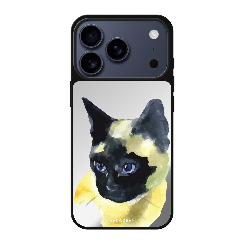 Watercolour Cat 款式4 貓咪 iPhone 17 Pro Max 鏡面手機殼主圖