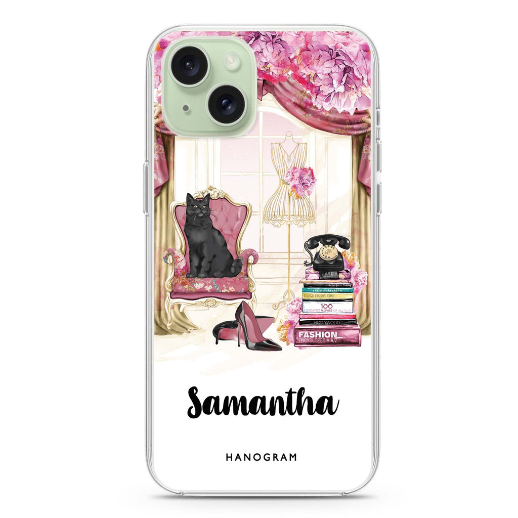 Vintage Fashion iPhone 15 plus 水晶透明保護殼