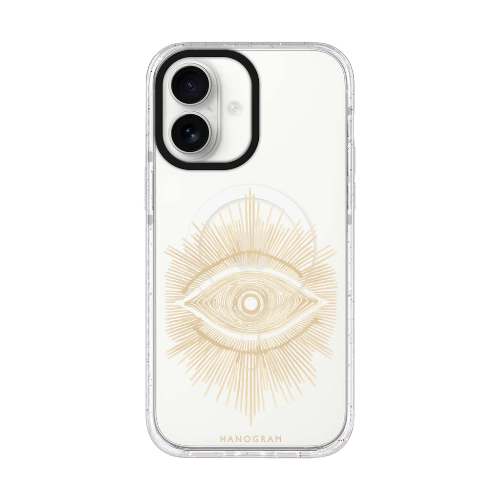Eye of Eternity iPhone 17 水晶透明保護殼正面展示