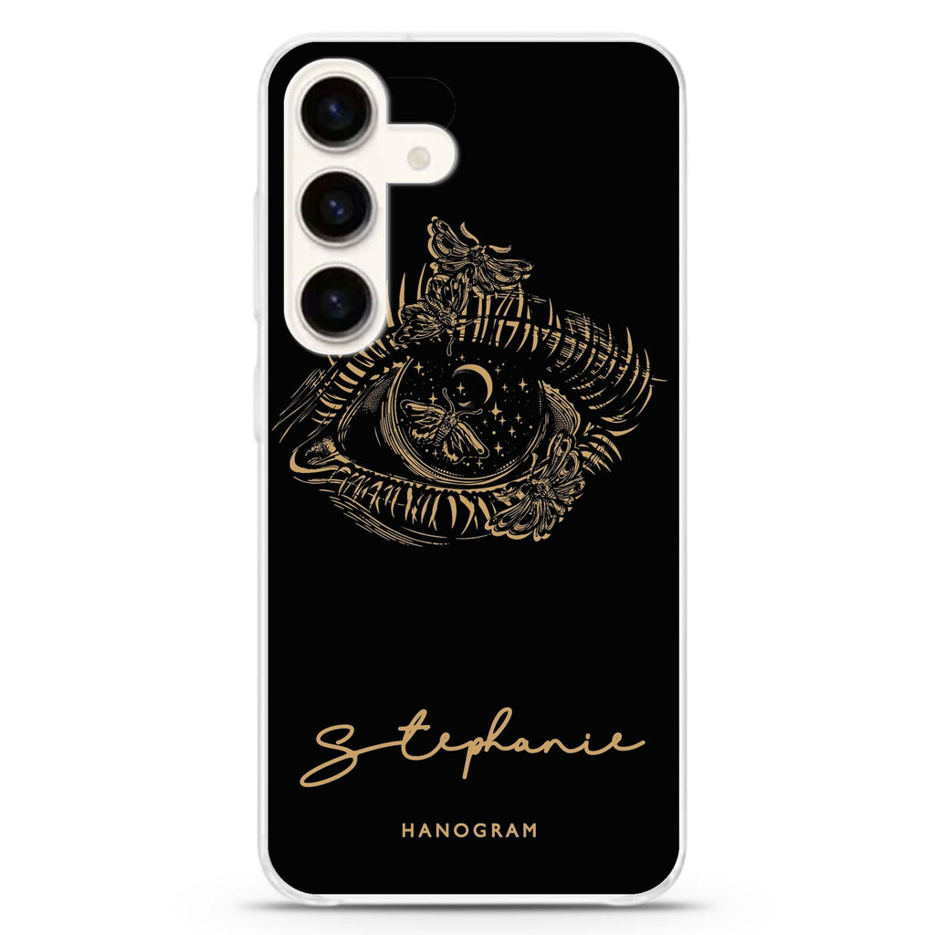 Impressive Eye II Samsung Galaxy S26/S25/S24 可加名字水晶透明保護殼正面展示