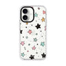 Pastel Sparkle Stars iPhone 17 水晶透明保護殼正面展示
