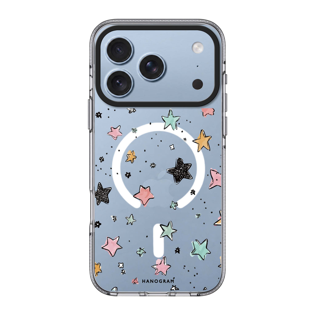 Pastel Sparkle Stars 水晶透明保護殼