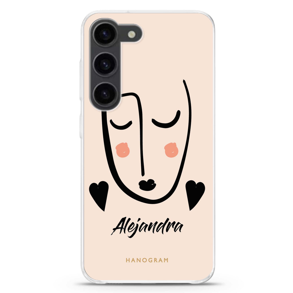 Lovely Face Samsung Galaxy 水晶透明保護殼
