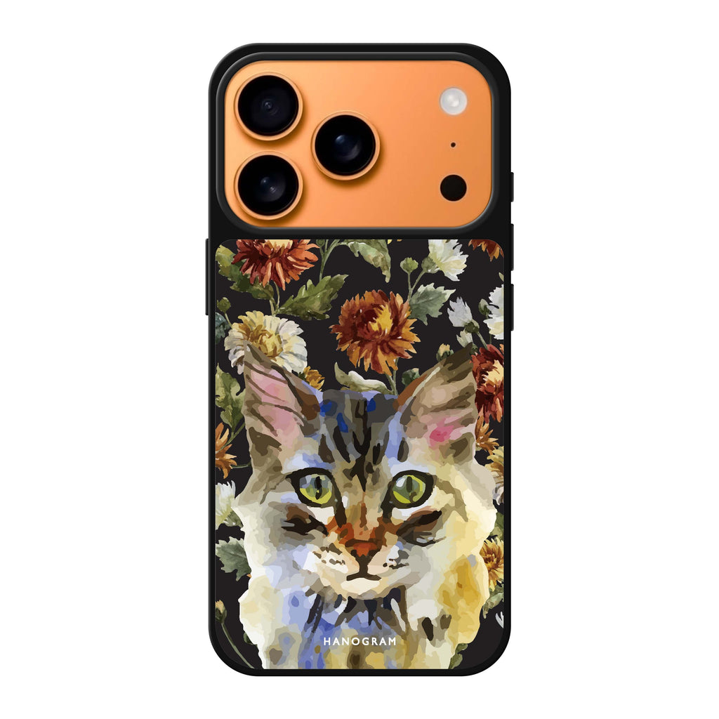 Watercolour Cat 款式1 貓咪 iPhone 17 Pro Max 鏡面手機殼主圖