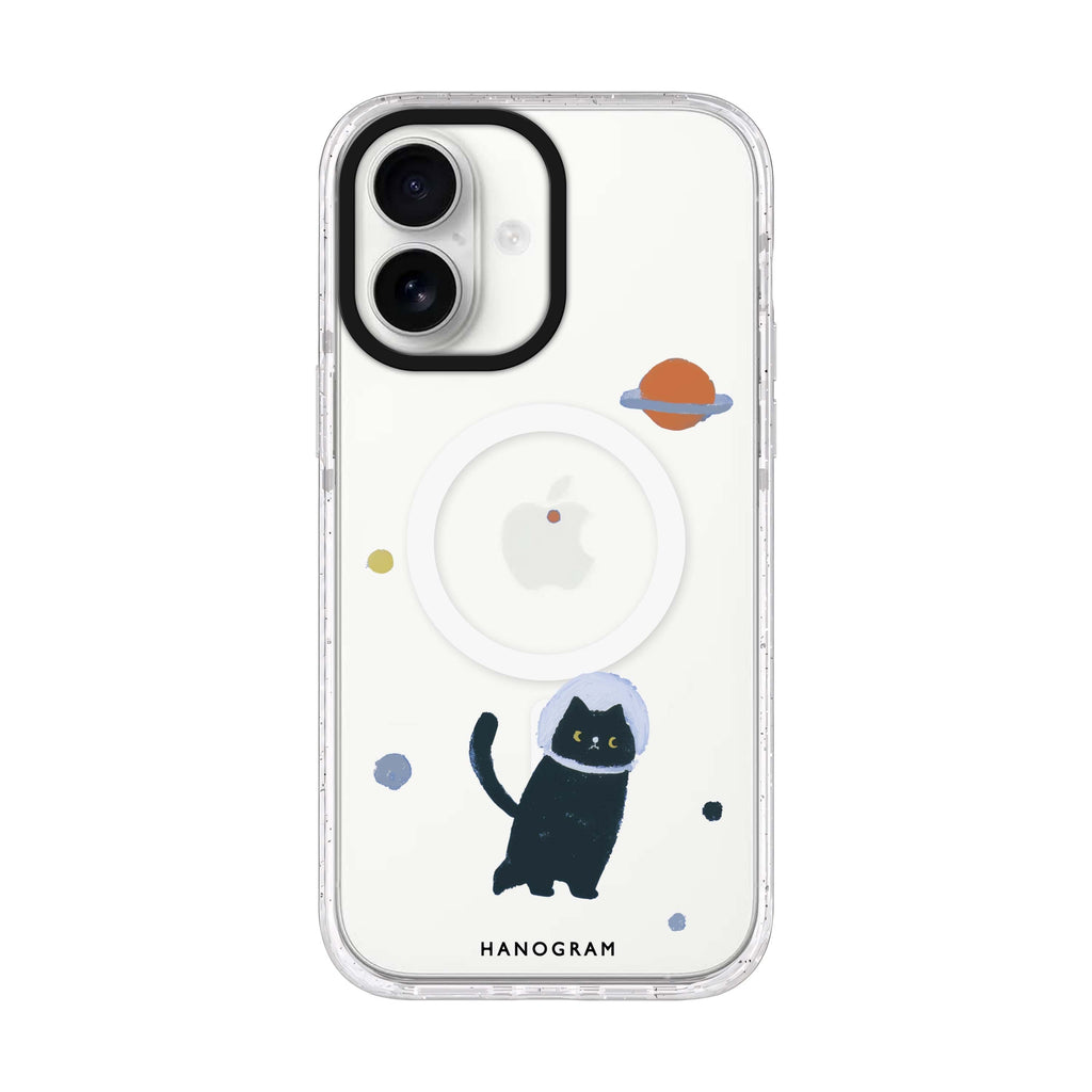 Cosmo Kitty iPhone 17 水晶透明保護殼正面展示