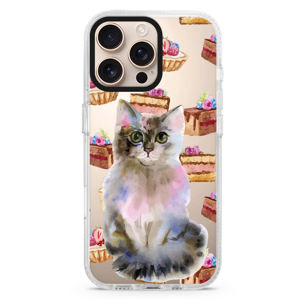 Watercolour Cat iPhone 16 Pro & 16 Pro Max Case - Personalized and Stylish Protection