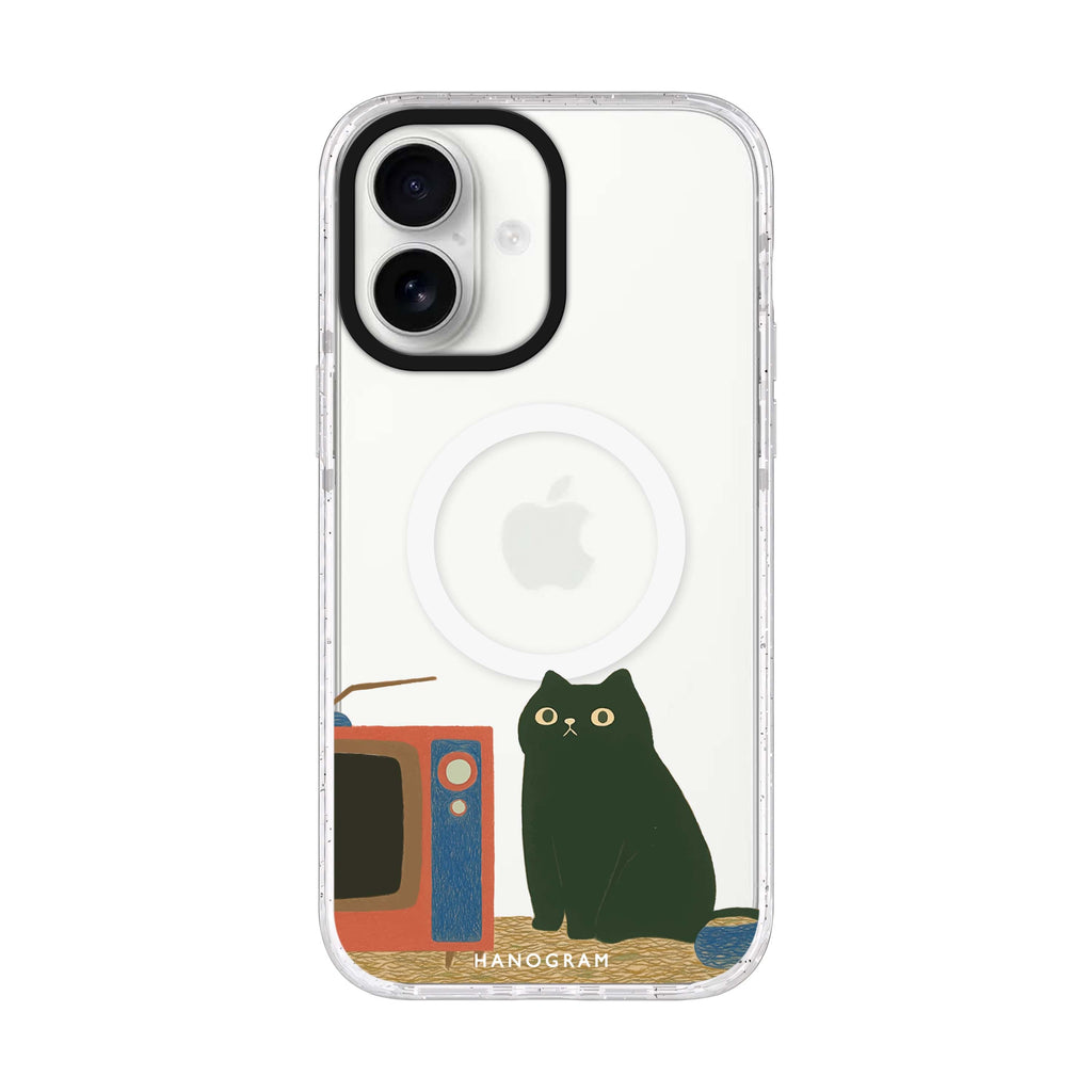 Lazy Screen Time iPhone 17 水晶透明保護殼正面展示