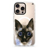 Watercolour Cat Magsafe 兼容水晶透明保護殼