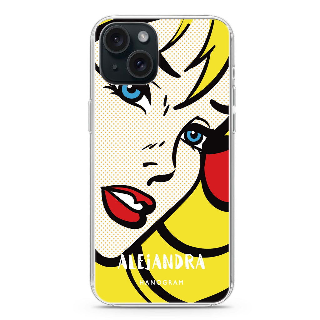 Pop Girl iPhone 15 plus 水晶透明保護殼