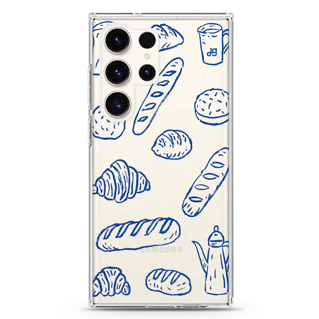 Blue Ink Boulangerie Samsung Galaxy 水晶透明保護殼