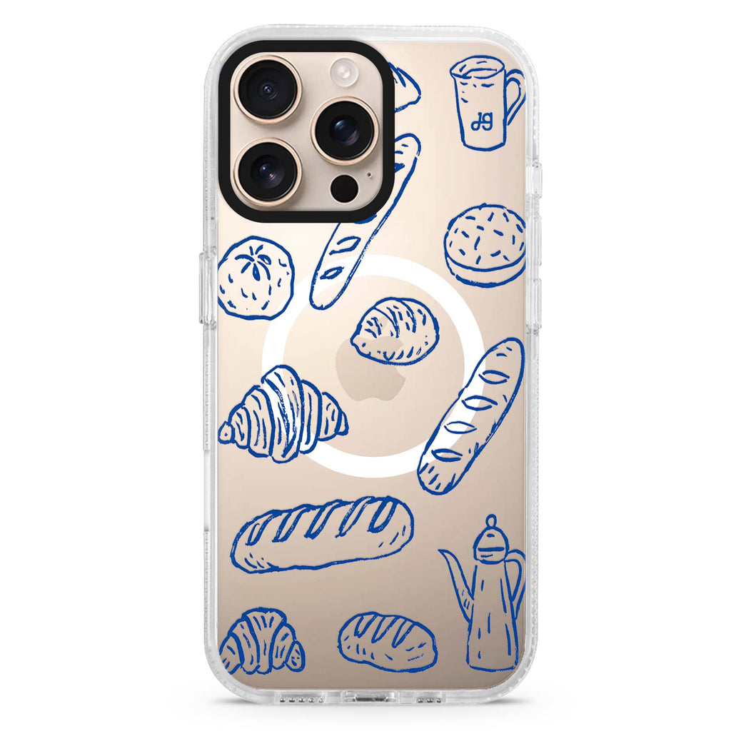 Blue Ink Boulangerie Magsafe 兼容水晶透明保護殼