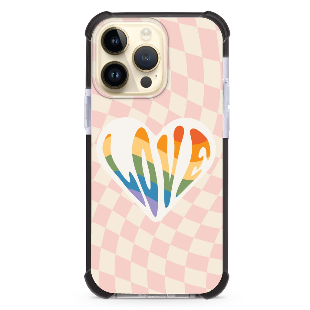 Rainbow LOVE iPhone Magsafe 兼容超強防摔保護殼