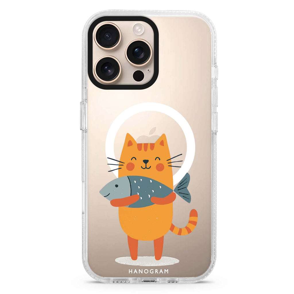 Big Catch Kitty Magsafe 兼容水晶透明保護殼