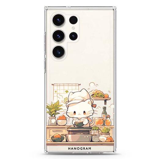Chef Whisker Mess Samsung Galaxy Ultra 透明保護殼，適用 S26/S25/S24/S23 Ultra，圖1