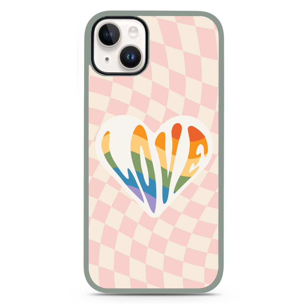 Rainbow LOVE iPhone 15 Plus 防衝擊保護殼