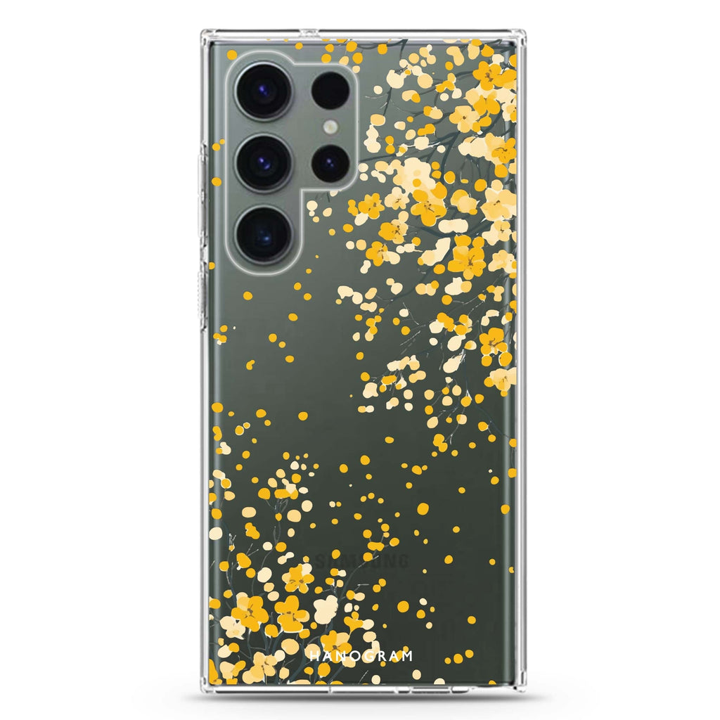 Butter Petals Samsung Galaxy Ultra 透明保護殼，適用 S26/S25/S24/S23 Ultra，圖1