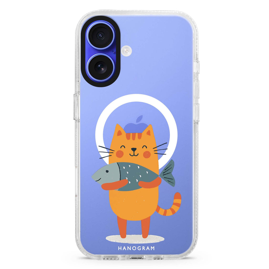 Big Catch Kitty Magsafe 兼容水晶透明保護殼