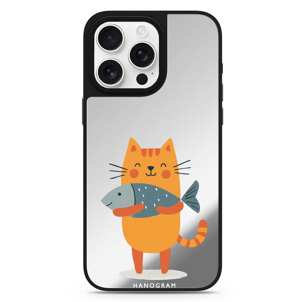 Big Catch Kitty Magsafe 兼容鏡面手機殼