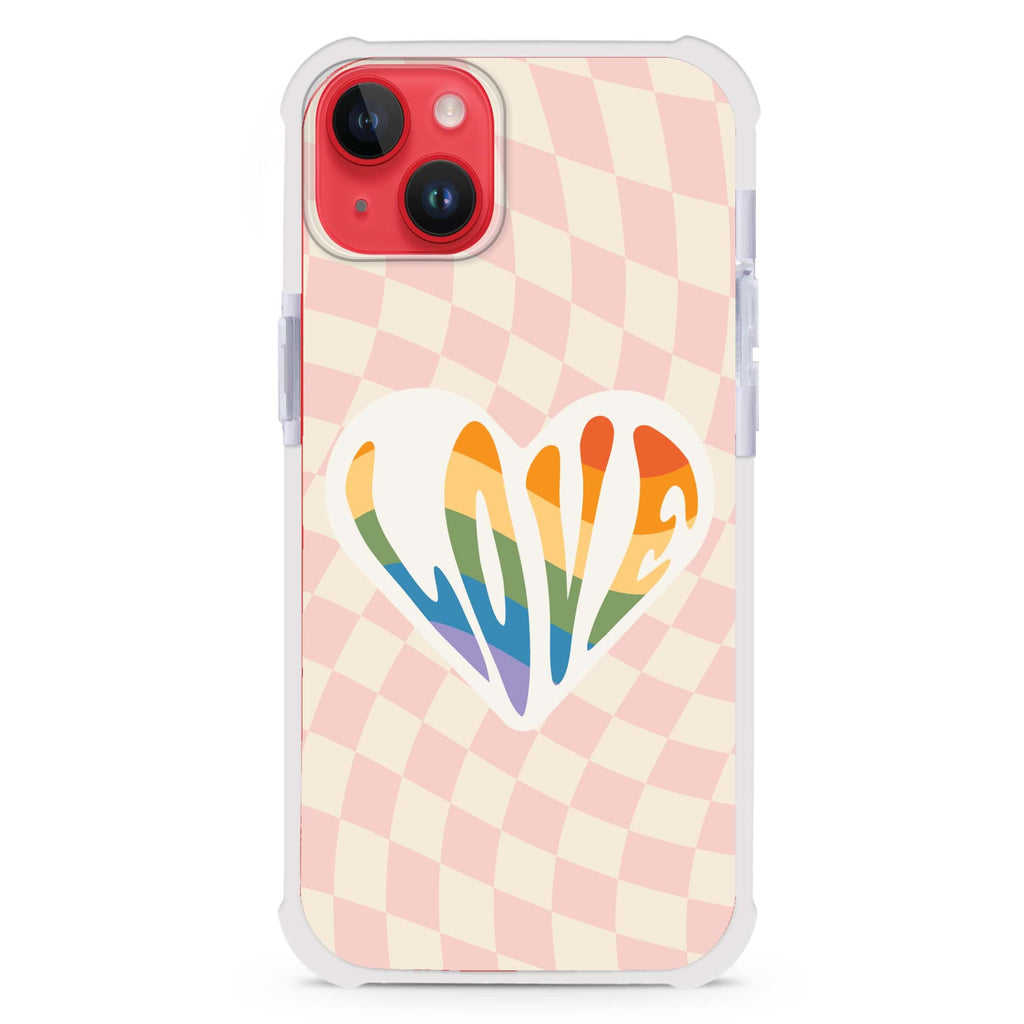 Rainbow LOVE iPhone 15 Plus Magsafe 兼容超強防摔保護殼