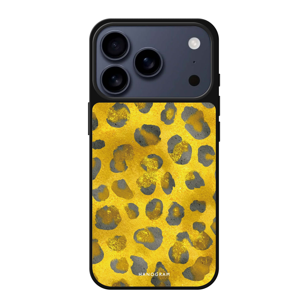 Golden Luxe Leopard 金色豹紋 iPhone 17 Pro Max 鏡面手機殼主圖