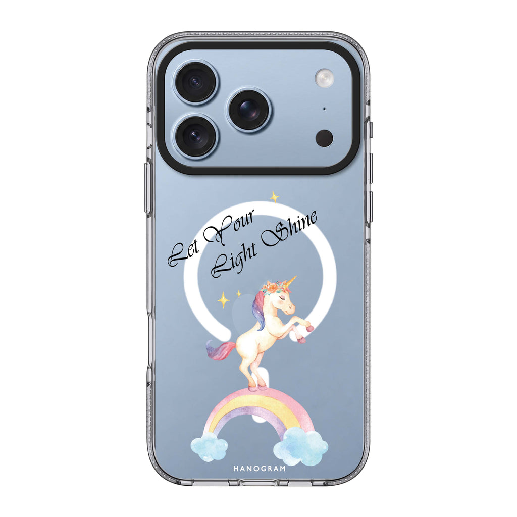 Rainbow Unicorn 水晶透明保護殼