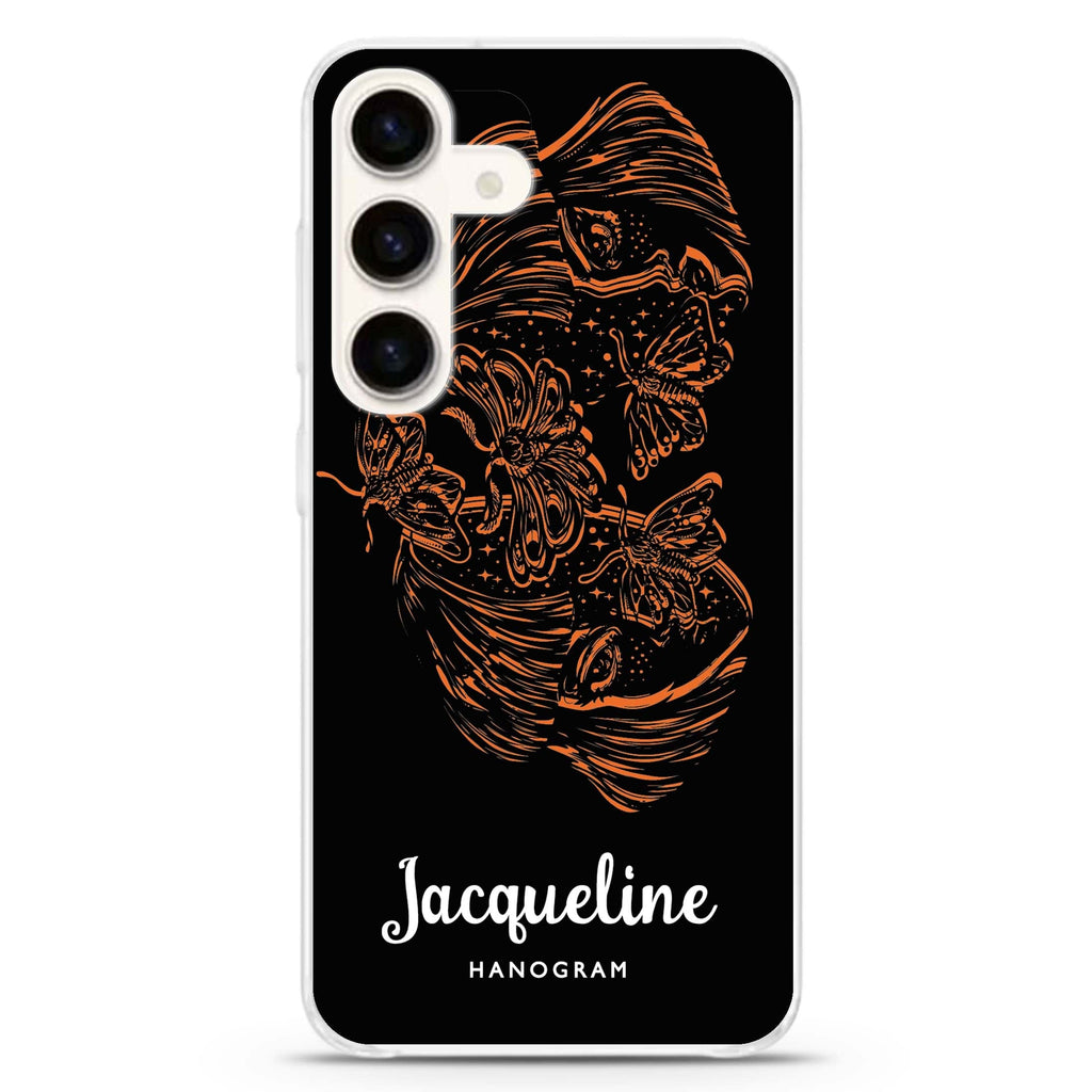 Artistic Face II Samsung Galaxy S26/S25/S24 可加名字水晶透明保護殼正面展示