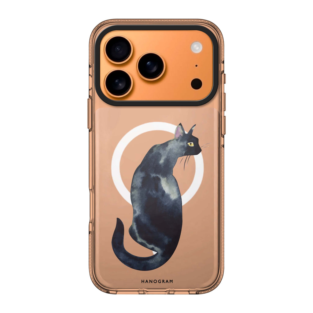 Watercolour Cat 款式 6 iPhone 17 Pro Max MagSafe 水晶透明保護殼 貓圖案設計 圖1