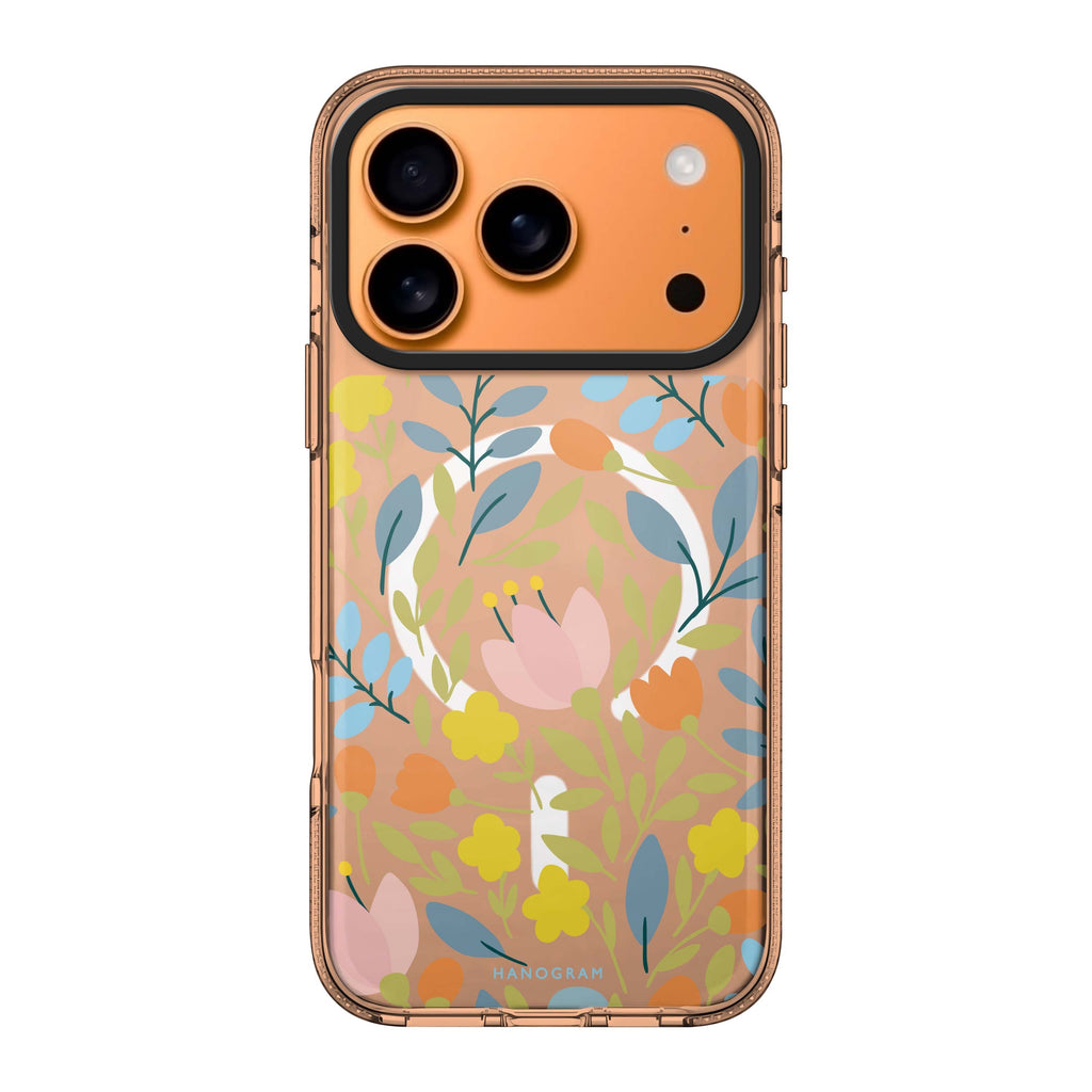 Floral 款式 3 iPhone 17 Pro Max MagSafe 水晶透明保護殼 花卉圖案設計 圖1