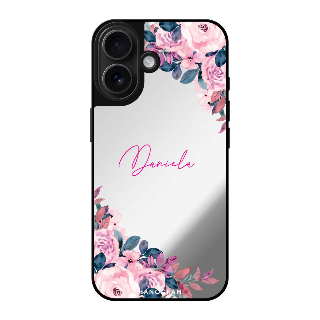 Reflective iPhone 16 Mirror Case –Blossom Breeze Design