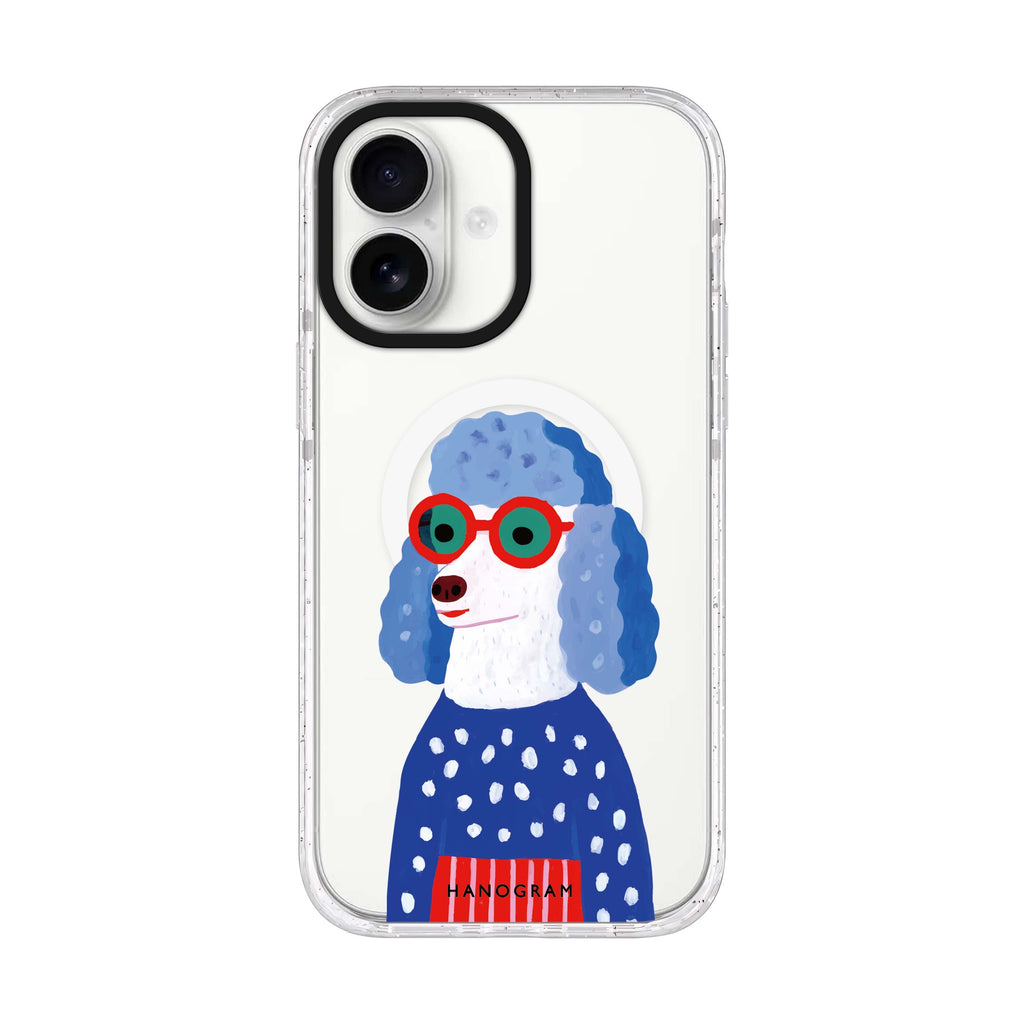 Groove Doggo iPhone 17 水晶透明保護殼正面展示