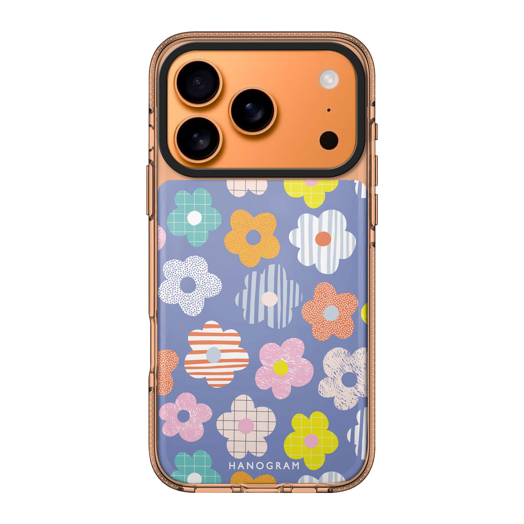 Floral Pattern 款式 2 iPhone 17 Pro Max MagSafe 水晶透明保護殼 花卉圖案設計 圖1