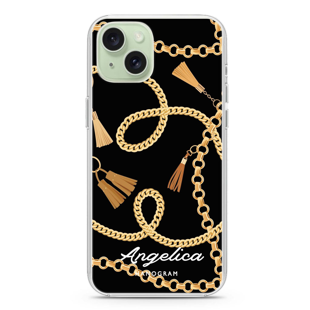 Belt and Chain I iPhone 15 Plus Magsafe 兼容水晶透明保護殼