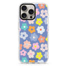 Floral Pattern Magsafe 兼容水晶透明保護殼