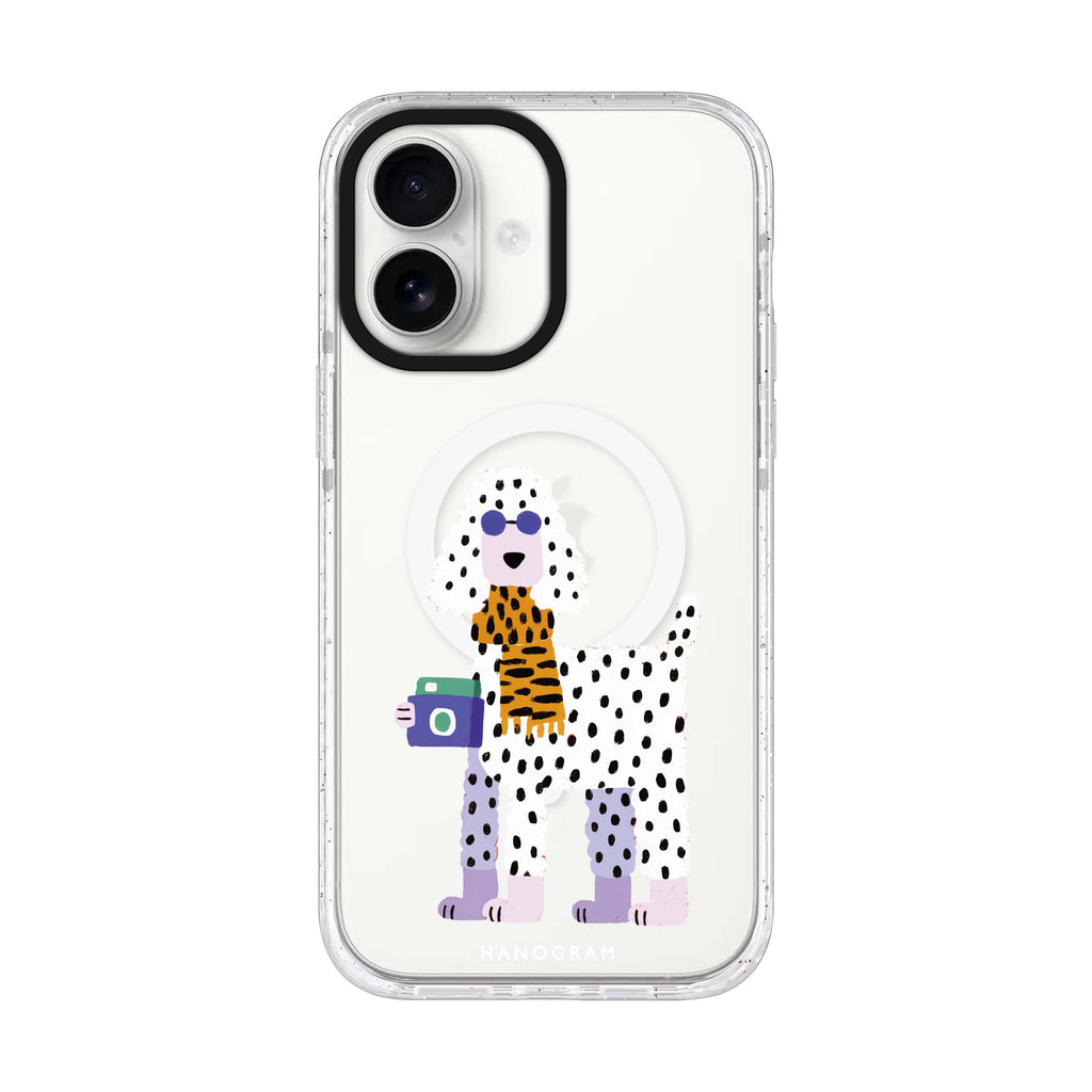 Shutter Pup iPhone 17 水晶透明保護殼正面展示