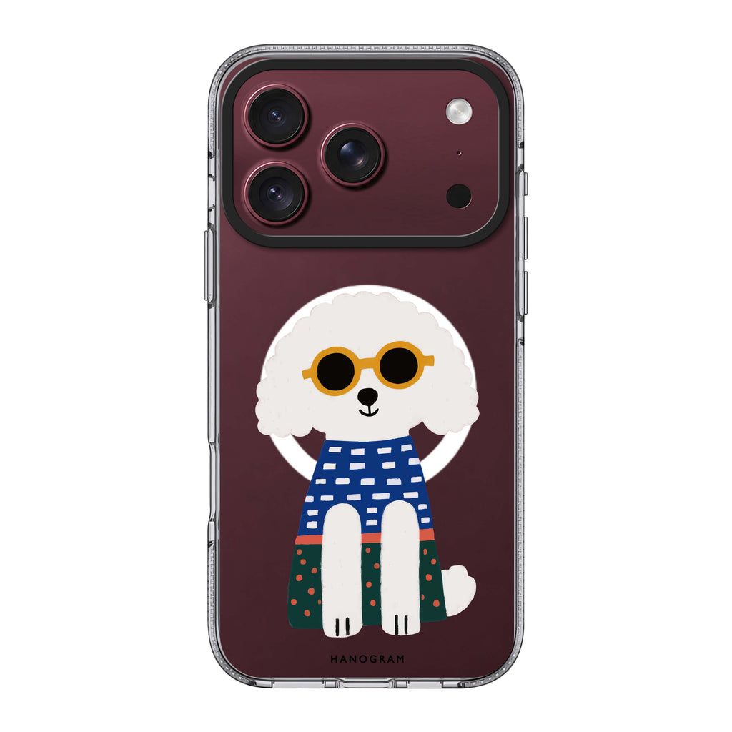 Poodle Peace Vibes 水晶透明保護殼