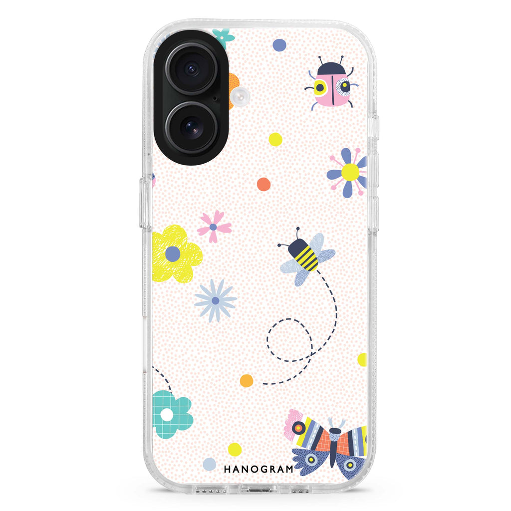 Cute Floral Magsafe 兼容水晶透明保護殼