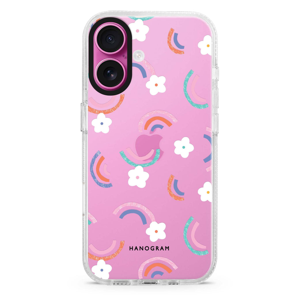 Rainbow Floral 水晶透明保護殼