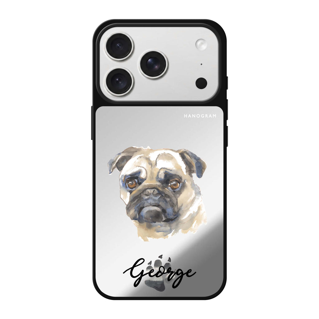 Pug 鏡面手機殼