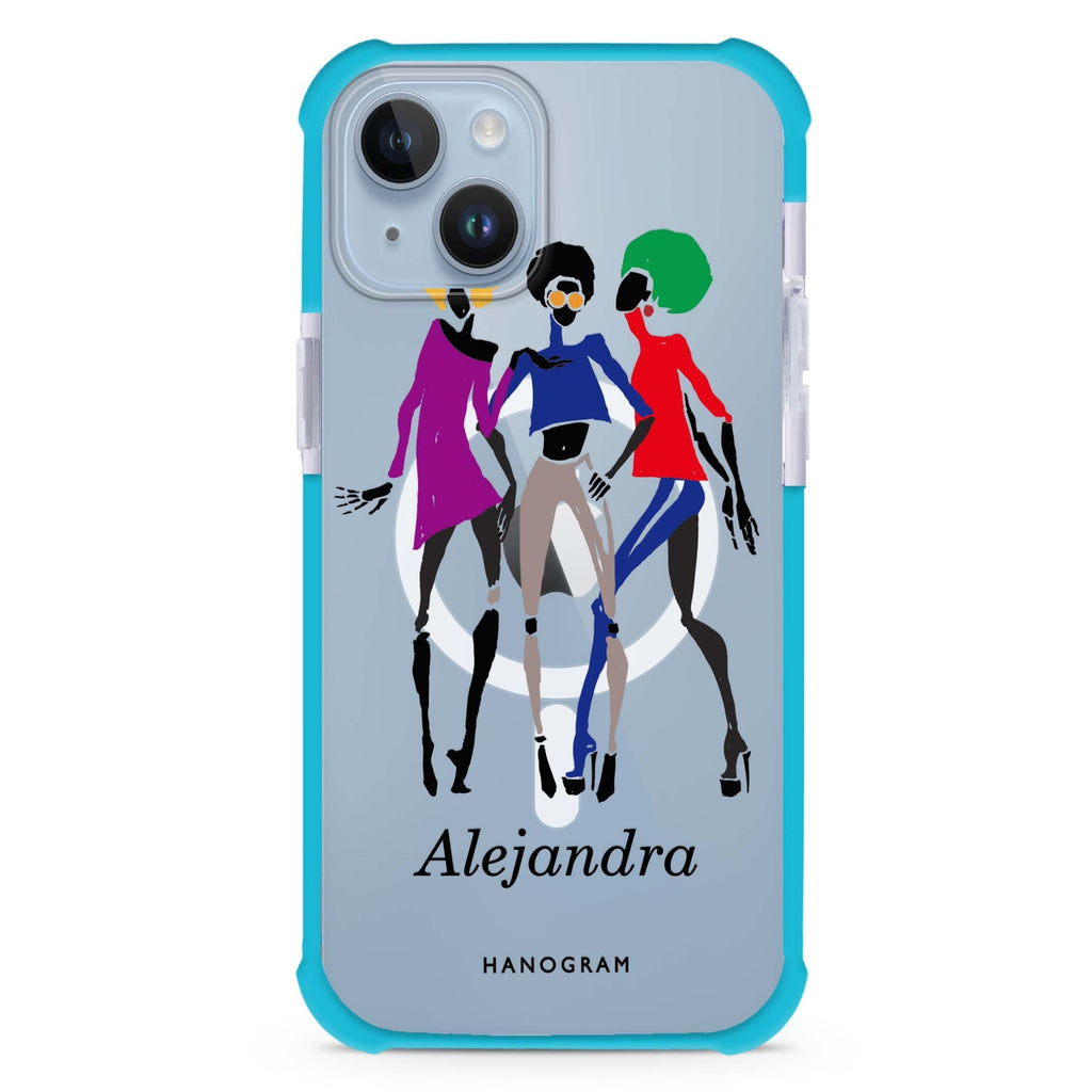 Artistic Girls iPhone 15 Plus Magsafe 兼容超強防摔保護殼