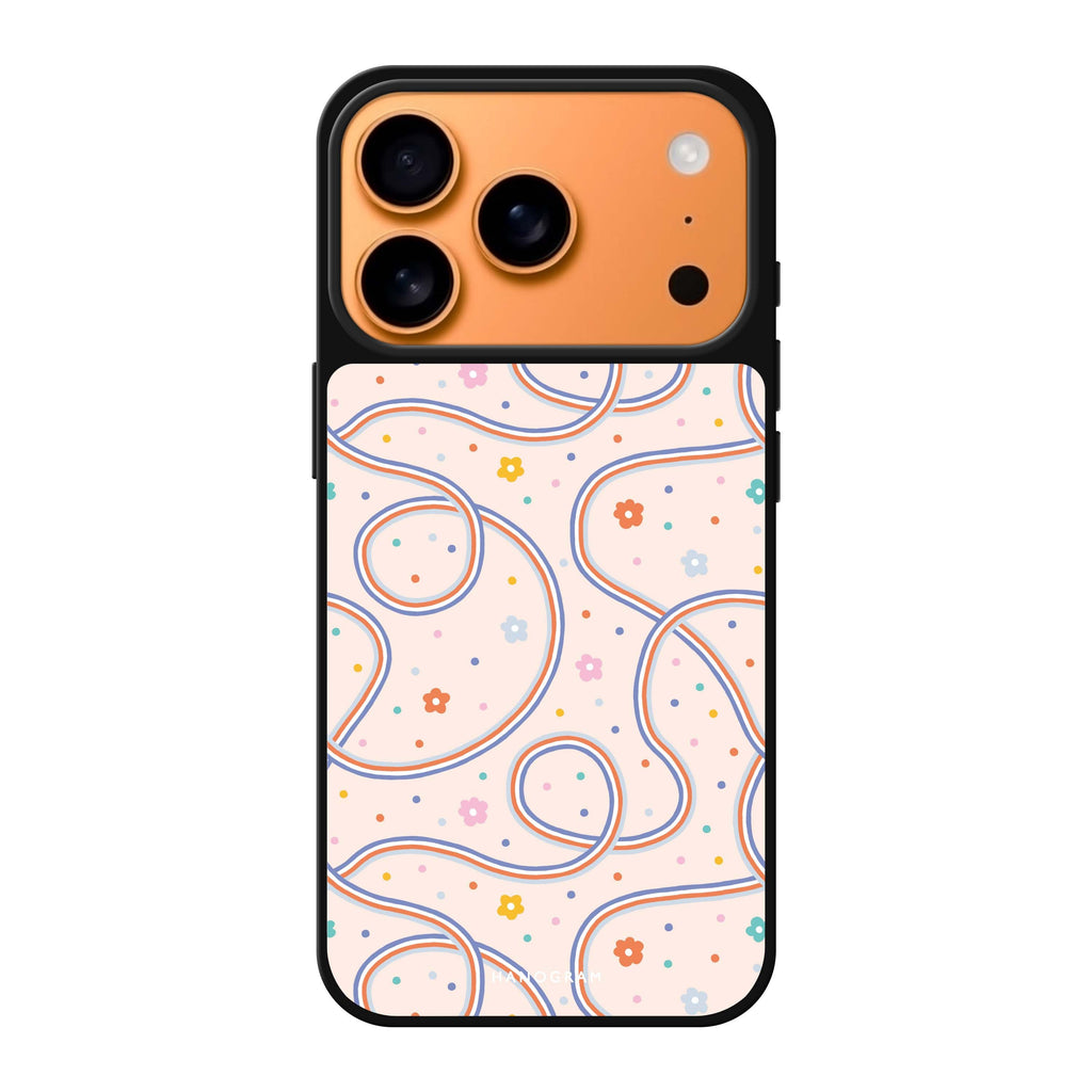 Floral & Line 花卉 iPhone 17 Pro Max 鏡面手機殼主圖