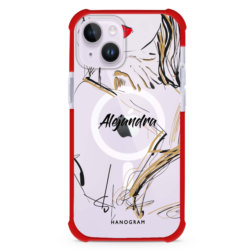 Fashion Model iPhone 15 Plus Magsafe 兼容超強防摔保護殼