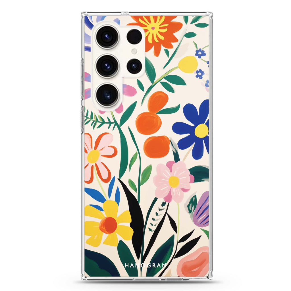 Petal Palette Samsung Galaxy Ultra 透明保護殼，適用 S26/S25/S24/S23 Ultra，圖1