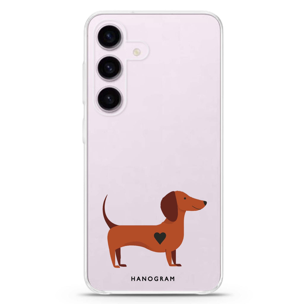 Little Longbody Love Samsung Galaxy S26/S25/S24 水晶透明保護殼正面展示