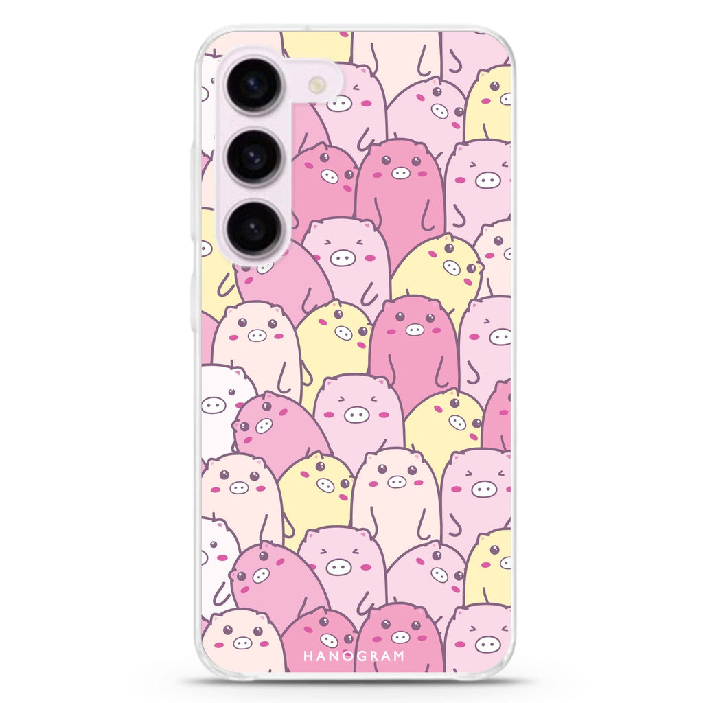 Piggy Pals Samsung Galaxy 水晶透明保護殼