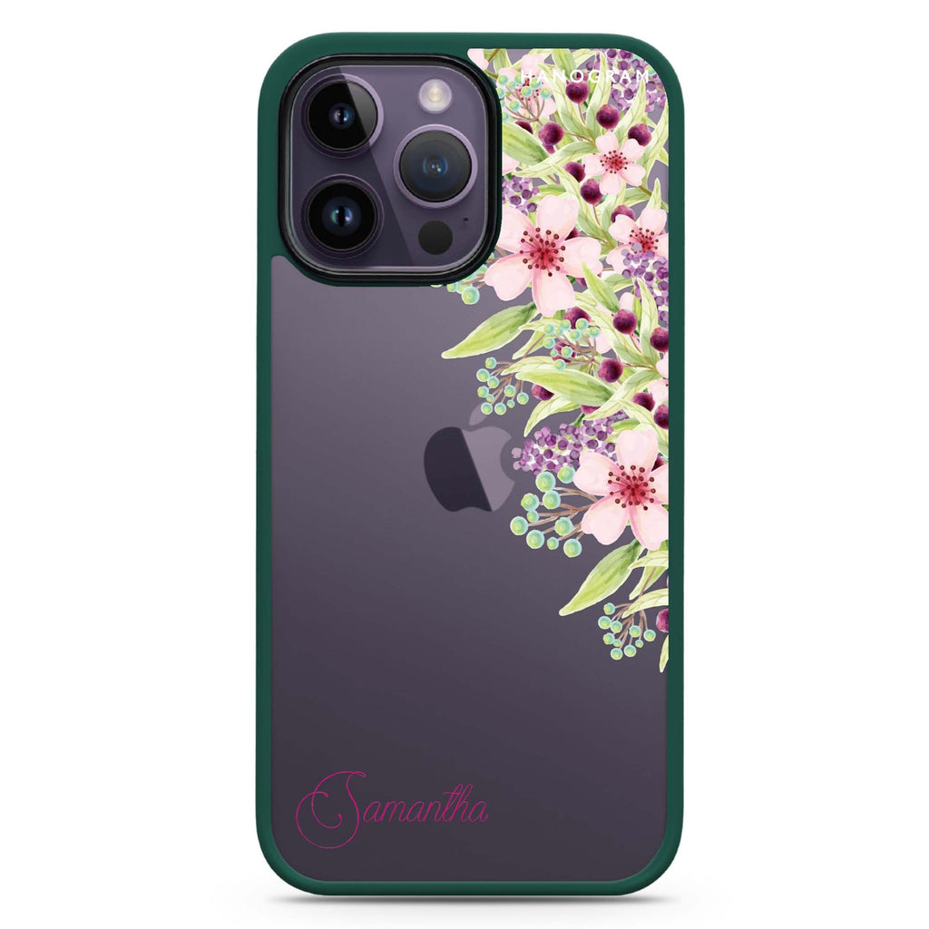Pink Flowers 防衝擊保護殼