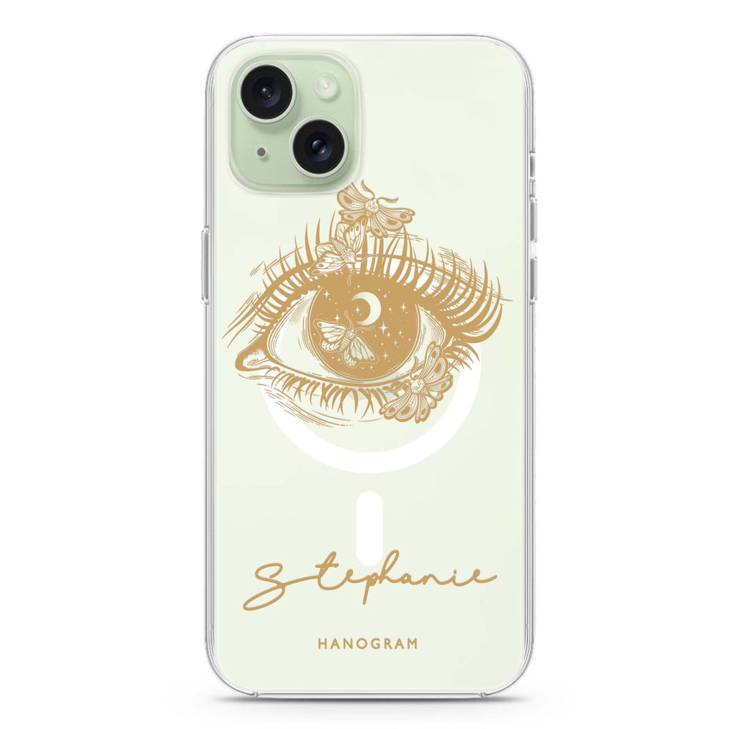 Impressive Eye iPhone 15 Magsafe 兼容水晶透明保護殼