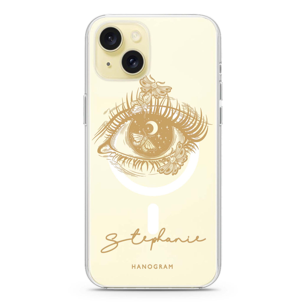 Impressive Eye iPhone 15 Plus Magsafe 兼容水晶透明保護殼