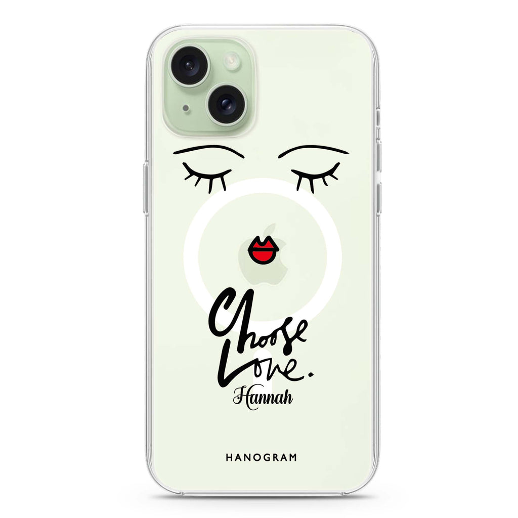 Choose Love iPhone 15 Plus Magsafe 兼容水晶透明保護殼